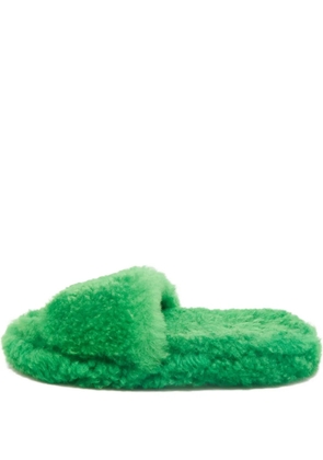 Bottega Veneta Pre-Owned Resort Teddy slippers - Green