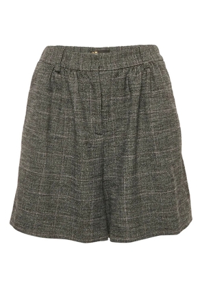 Maje houndstooth shorts - Black