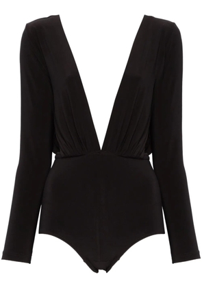 Alchemy x Lia Aram V-neck bodysuit - Black
