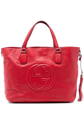Gucci Pre-Owned 2016-2025 Large Leather Soho Working Tote satchel - Red