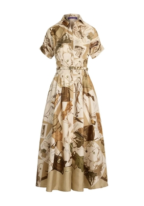 Ralph Lauren Collection Donatella printed belted dress - Brown