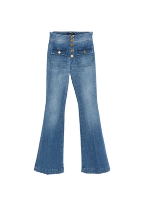 Seafarer Anais button patch pocket denim - Blue