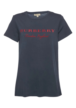 Burberry Pre-Owned logo-print T-shirt - Blue