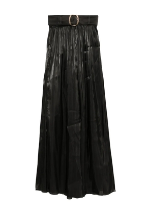 Saiid Kobeisy flowy wide-leg trousers - Black