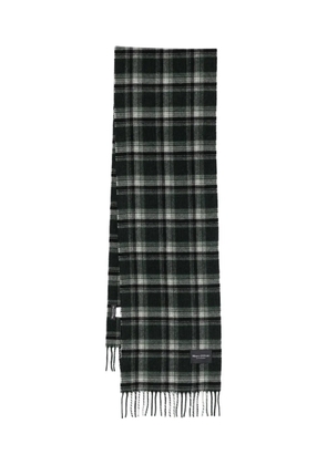 Marc O'Polo checked fringed scarf - Green