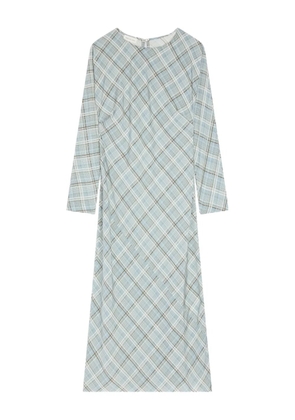 DRIES VAN NOTEN plaid midi dress - Green