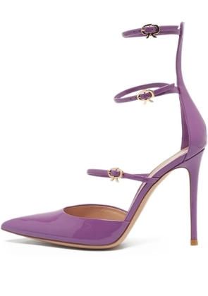 Gianvito Rossi strappy pointed-toe pumps - Purple