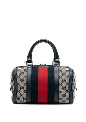 Gucci Pre-Owned 2016-2025 Small GG Canvas Web Joy Boston Bag satchel - Brown