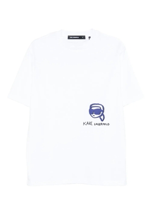 Karl Lagerfeld logo-print T-shirt - White