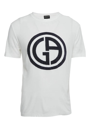 Giorgio Armani Pre-Owned logo-print T-shirt - White