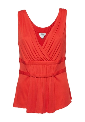 Moschino Pre-Owned sleeveless pleated top - Red
