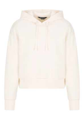 Armani Exchange hooded long-sleeve sweatshirt - White