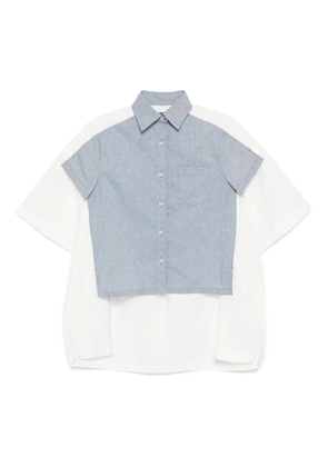 Kolor panelled shirt - Blue