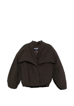 Jacquemus The Paysan shawl-collar puffer jacket - Brown