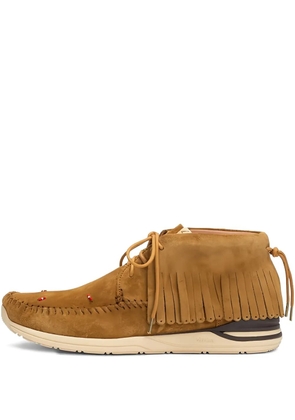visvim fringed beaded boots - Brown