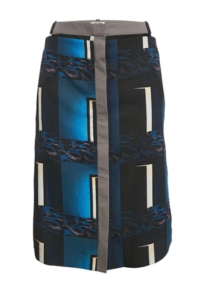 Kenzo Pre-Owned printed midi skirt - Blue