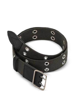 Golden Goose grommet belt - Green