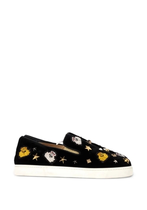 Christian Louboutin Pre-Owned Mister Academy embellished sneakers - Black