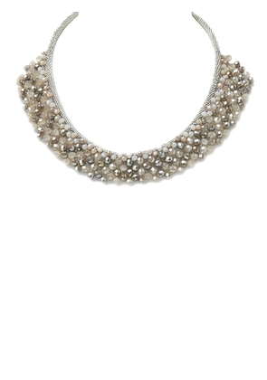 Peserico beaded chain necklace - Silver
