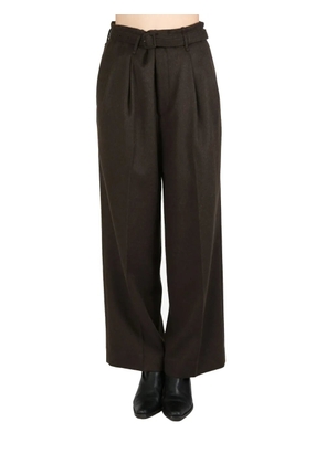 Auralee belted trousers - Brown