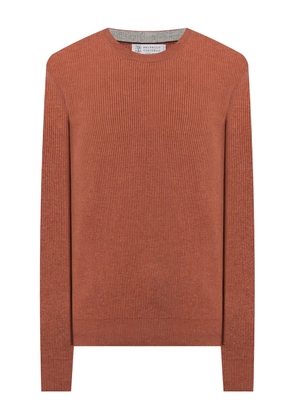 Brunello Cucinelli ribbed sweater - Orange