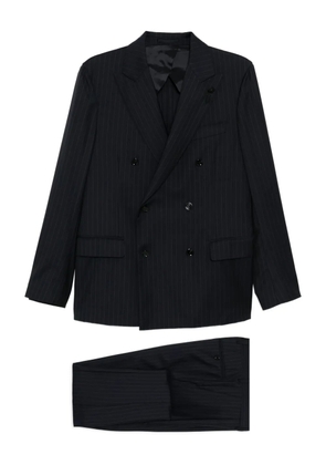 Lardini wool double-breasted suit - Blue