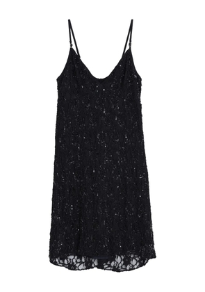 Amir Slama x Astrid sequin-embellished mini dress - Black