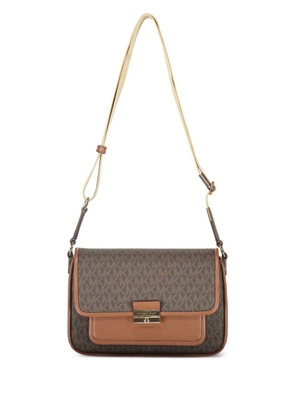 Michael Kors Bradshaw monogram shoulder bag - Brown