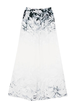 Saiid Kobeisy crepe wide-leg trousers - Neutrals