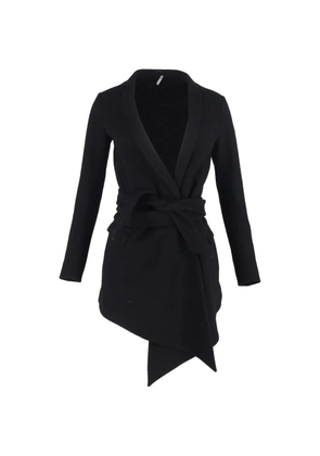 Christian Dior Pre-Owned asymmetric coat - Black