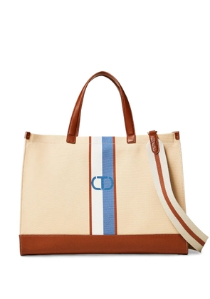 TWINSET monogram-print tote bag - Neutrals