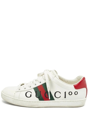Gucci Pre-Owned Ace leather sneakers - White