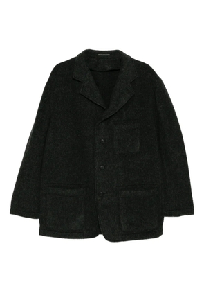 Yohji Yamamoto x MASSES herringbone wool jacket - Black