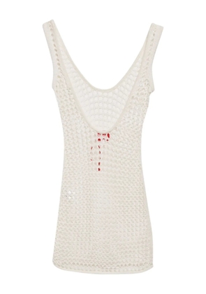 Solid & Striped 2020 crochet-knit dress - White