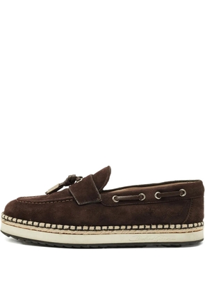 Dolce & Gabbana Pre-Owned suede tassel espadrilles - Brown