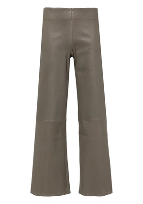 Arma Lucy leather trousers - Grey