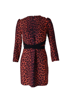 Victoria Beckham animal-print mini dress - Red