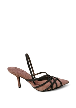 Brunello Cucinelli embellished stiletto-heel pumps - Pink