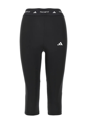 adidas logo-print leggings - Black