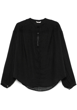Barena fine-check blouse - Black