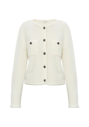 Gestuz buttoned chest-pocket cardigan - Neutrals