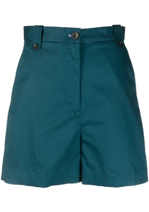 PS Paul Smith hight-waist mini shorts - Blue