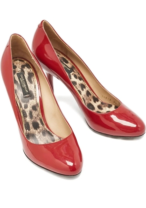 Dolce & Gabbana Pre-Owned 100mm patent leather pumps - Red