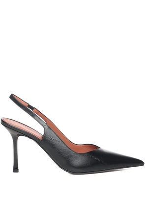 Giuliano Galiano 90mm pointed slingback pumps - Black