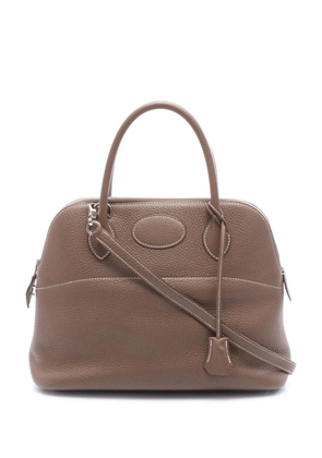 Hermès Pre-Owned 2019 Taurillon Clemence Bolide31 satchel - Brown