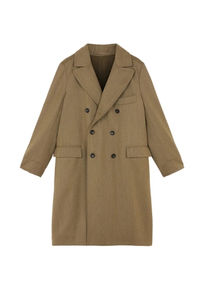 Fortela Serwilliam double-breasted flap-pocket coat - Green