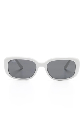 Ray-Ban oversize-frame sunglasses - White