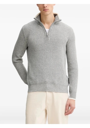 Marc O'Polo half-zip ribbed sweater - Grey