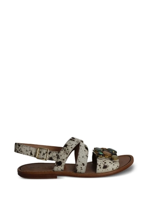 Marni Pre-Owned embellished slingback sandals - Neutrals