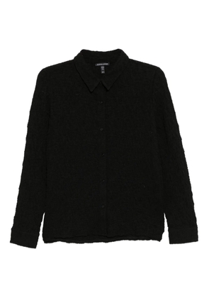Eileen Fisher cloqué effect shirt - Black